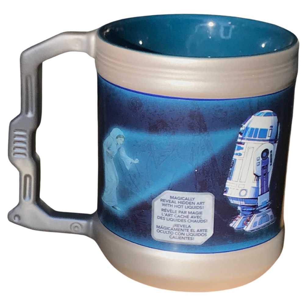 Disney Star Wars R2-D2 and Princess Leia Color Changing Coffee Mug 19 oz